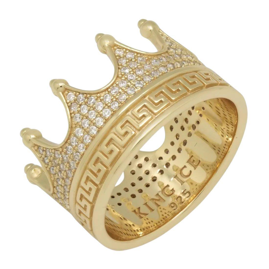 King Ice Crown Ring - Gold - GOLD